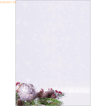 4004360778285 - motiv-Weihnachtsbriefpapier Weihnachtskugel Charmful Christmas DP443 A4 90g  4004360778285 Sigel