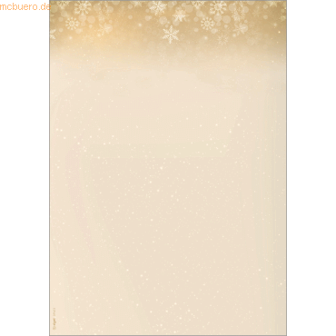 4004360778308 - motiv-Weihnachtsbriefpapier Schneeflocken Christmas Night DP633 A4 90g  4004360778308 Sigel