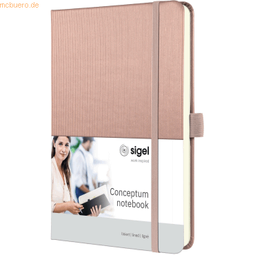 4004360779091 - Notizbuch CO401 Conceptum rosé metallic A5 liniert 80g 97 Blatt 194 Seiten 4004360779091 Sigel 4004360779091 - Notizbuch CO401 Conceptum rosé metallic A5 liniert 80g 97 Blatt 194 Seiten 4004360779091 Sigel