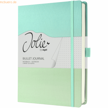 4004360781445 - Notizbuch JB102 JOLIE Bullet türkis mintgrün A5 punktkariert 120g 100 Blatt   200 Seiten 4004360781445 Sigel