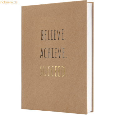 4004360781728 - Notizbuch JN803 JOLIE Pure Success braun schwarz gold A5 liniert 100g 96 Blatt   192 Seiten 4004360781728 Sigel