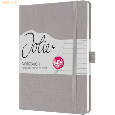 4004360781872 - 2 x Notizbuch Jolie ca A5 192 Seiten Hardcover liniert 100g pea