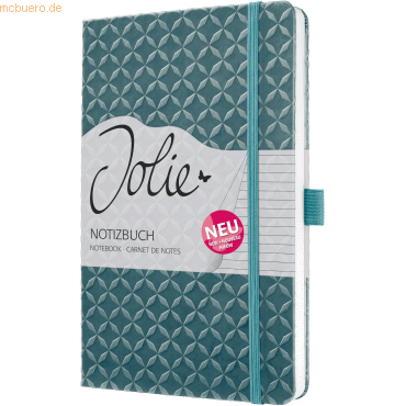 4004360782053 - Notizbuch JN139 Jolie mittelblau A5 liniert 80g 87 Blatt   174 Seiten 4004360782053 Sigel
