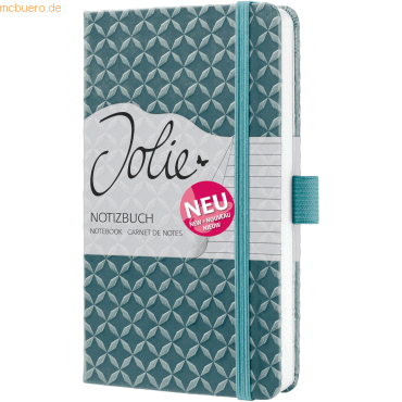 4004360782084 - 2 x Notizbuch Jolie Hardcover ca A6 ocean blue 174 Seiten linie 4004360782084 - 2 x Notizbuch Jolie Hardcover ca A6 ocean blue 174 Seiten linie