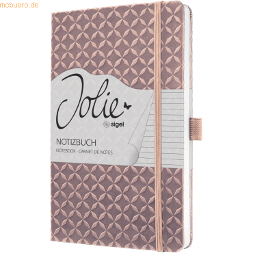4004360782114 - Notizbuch JN137 Jolie braun A5 liniert 80g 87 Blatt   174 Seiten 4004360782114 Sigel