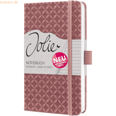 4004360782206 - 2 x Notizbuch Jolie Hardcover ca A6 dusty red 174 Seiten linier 4004360782206 - 2 x Notizbuch Jolie Hardcover ca A6 dusty red 174 Seiten linier