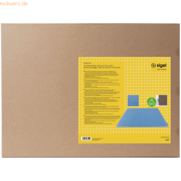 4004360785542 - Schreibunterlage - recyceltes PET recyceltes PP - hellblau dunkelgrau - beidseitig verwendbar - 60 x 07 cm 4004360785542 Sige