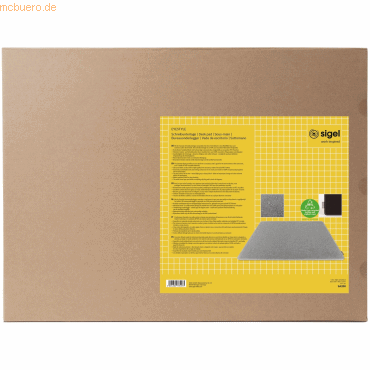 4004360785573 - Schreibunterlage - recyceltes PET recyceltes PP - hellgrau schwarz - beidseitig verwendbar - 60 x 07 cm 4004360785573 Sigel