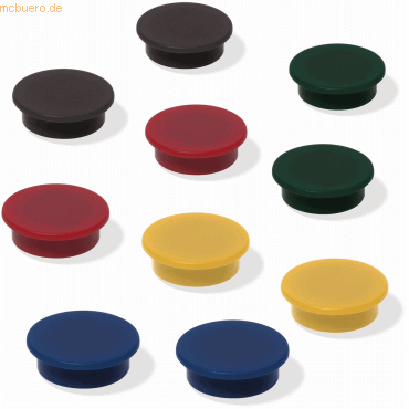 4004360819520 - Magnet für agiles Whiteboard Ferrit sw rot gelb grün blau DM 25m 4004360819520 - Magnet für agiles Whiteboard Ferrit sw rot gelb grün blau DM 25m