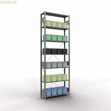 4004514202635 - Schulte Lagertechnik - Fachbodenregal Komplettregale MULTIplus150 Traglast 150kg 3000x1000x300mm (Grundregal) 4004514202635 - Schulte Lagertechnik - Fachbodenregal Komplettregale MULTIplus150 Traglast 150kg 3000x1000x300mm (Grundregal)