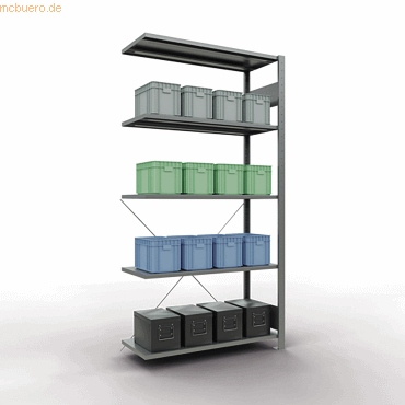 4004514202680 - Anbauregal 1000 x 400 x 2000 cm verzinkt 5 Fachböden 4004514202680 SCHULTE 4004514202680 - Anbauregal 1000 x 400 x 2000 cm verzinkt 5 Fachböden 4004514202680 SCHULTE