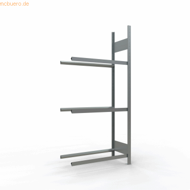 4004514256911 - Anbau-Schwerlastregal 13821 silber 900 x 400 x 2000 cm 4004514256911 SCHULTE