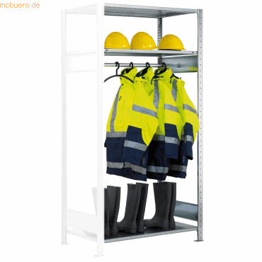 4004514257222 - Anbauregal 14157 silber 1300 x 600 x 2000 cm 4004514257222 SCHULTE