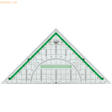 4004627394715 - Kunststoff-Geometriedreieck Green Line 723230810 glasklar 22cm 4004627394715 M+R 4004627394715 - Kunststoff-Geometriedreieck Green Line 723230810 glasklar 22cm 4004627394715 M+R