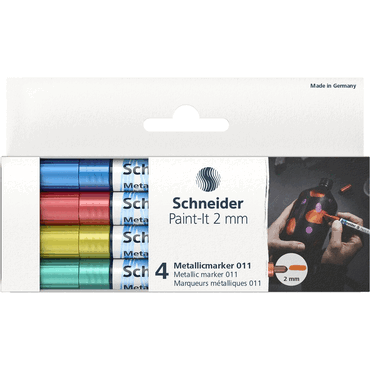 4004675151773 - Metallicmarker 011 PI 2 mm Set 2 4er Etui farbig sortiert 4004675151773 4 Satz