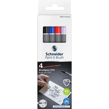 4004675175984 - Brushpen Paint-It 070 Karton-Etui 4 Stück sortiert 4004675175984 - Brushpen Paint-It 070 Karton-Etui 4 Stück sortiert