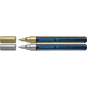 4004675187345 - 5 x Lackmarker Maxx 271 gold silber Blister 2 Stück