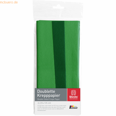 4005063278065 - 10 x Krepppapier Doublette 90g qm 125x25cm gelbgrün-moos