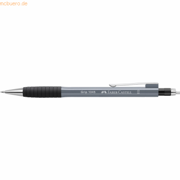 4005401345893 - Druckbleistift GRIP 1345 134589 Härte B 05mm stone grey mit Radiergummi 4005401345893 Faber-Castell