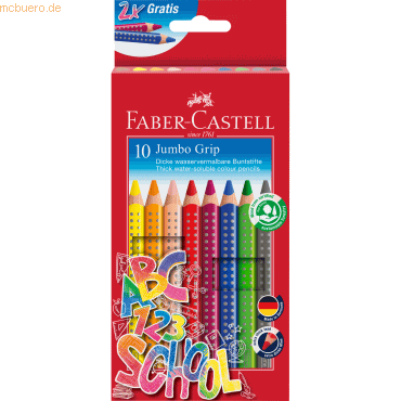 4005402809226 - Farbstiftetui 8+2Gratis Jumbo Grip 4005402809226 Faber-Castell 4005402809226 - Farbstiftetui 8+2Gratis Jumbo Grip 4005402809226 Faber-Castell