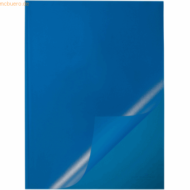 Durable Klemmschienenhülle A4 bis 100 Blatt Hartfolie blau VE=50 Stück