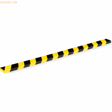 4005546735740 - Flächenschutzprofil S20 rechteckig Klebefläche 60 mm selbstklebend für Innen- & Außenbereich L 1000 mm PU-Schaum gelb schwarz