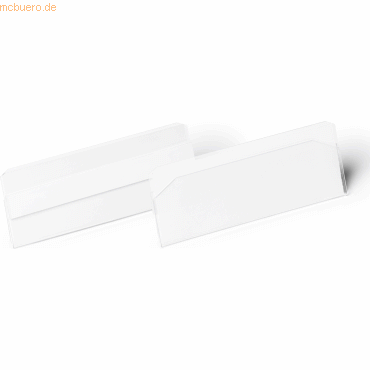 4005546736549 - Etikettentasche Hard Cover B 100 x H 38 mm selbstklebend mit Permanent-Klebestreifen rückstandsfrei ablösbar PET Hartfolie transparent