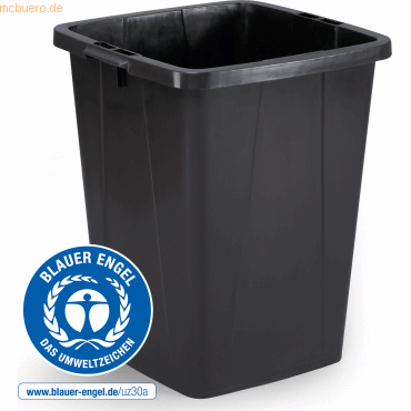 4005546738918 - DURABIN ECO 90 S - Abfallbehälter 90 l schwarz ohne Deckel