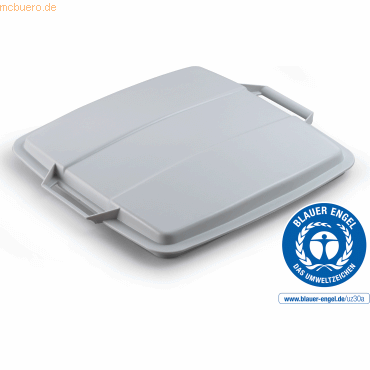 4005546738932 - Deckel für Abfalltonne für DURABIN 90l quadratisch grau