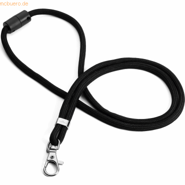 4005546740980 - DURABLE 824101 - Lanyard rPET mit Karabiner schwarz 10 Stück