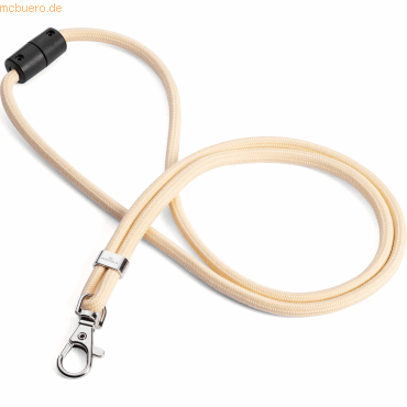 4005546741093 - DURABLE 824116 - Lanyard rPET mit Karabiner beige 10 Stück