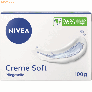 4005900939616 - Nivea Creme Soft™ Seife hautpflegende Mandelöl-Formel feuchtigkeitsspendend alkohol- & mikroplastikfrei weiß 100 g 4005900939616 - Nivea Creme Soft™ Seife hautpflegende Mandelöl-Formel feuchtigkeitsspendend alkohol- & mikroplastikfrei weiß 100 g