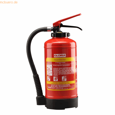4006325696337 - Gloria Fettbrand-Aufladelöscher FA3EASY 3 Liter 30 Sek Spritzdauer frostsicher bis -5 °C mit Wandhalterung Fußring rot 4006325696337 - Gloria Fettbrand-Aufladelöscher FA3EASY 3 Liter 30 Sek Spritzdauer frostsicher bis -5 °C mit Wandhalterung Fußring rot