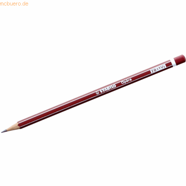 4006381124492 - 12 x Bleistift Opera 2B rot mit weißen Kantenstreifen 4006381124492 - 12 x Bleistift Opera 2B rot mit weißen Kantenstreifen