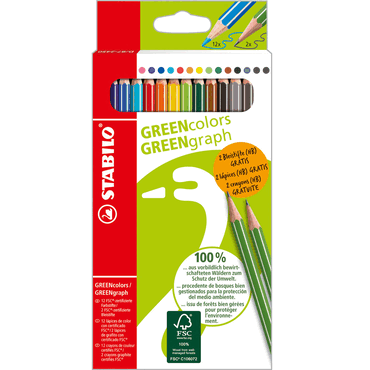 4006381494564 - Buntstift GREENcolors + GREENgraph Kartonetui 12 Stück 12 Farb 4006381494564 - Buntstift GREENcolors + GREENgraph Kartonetui 12 Stück 12 Farb