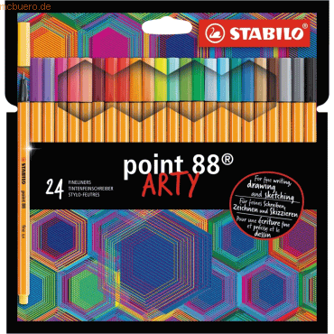 Stabilo Fineliner point 88 Etui Arty VE=24 Farben