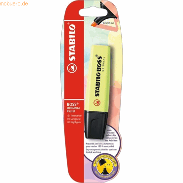 4006381558044 - 10 x Textmarker Boss Original Pastel Prise von Limette Blister 4006381558044 - 10 x Textmarker Boss Original Pastel Prise von Limette Blister