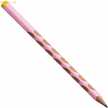 6 x Stabilo Dreikant-Bleistift Easygraph Pastel Edition pastellrosa