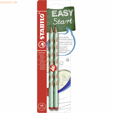 4006381558747 - 10 x Dreikant-Bleistift Easygraph Pastel Edition pastellgrün B 4006381558747 - 10 x Dreikant-Bleistift Easygraph Pastel Edition pastellgrün B