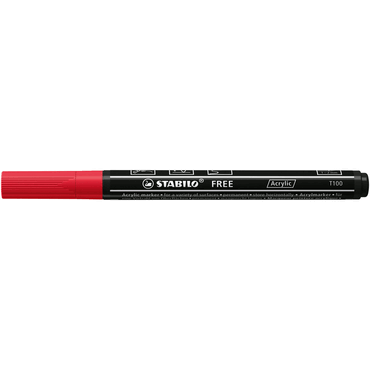 4006381575799 - 5 x Acrymarker FREE Acrylic T100 karmin 4006381575799 - 5 x Acrymarker FREE Acrylic T100 karmin