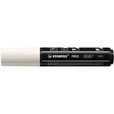 4006381576338 - 5 x Acrymarker FREE Acrylic T800C weiß 4006381576338 - 5 x Acrymarker FREE Acrylic T800C weiß