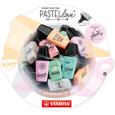 4006381576949 - Textmarker BOSS MINI Pastellove 20 Bonbonglas 50 Stück 6 Farb 4006381576949 - Textmarker BOSS MINI Pastellove 20 Bonbonglas 50 Stück 6 Farb