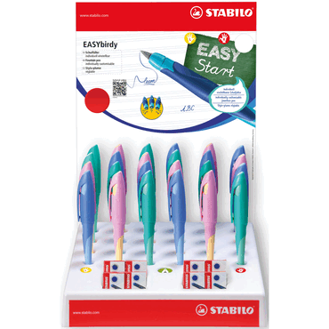 4006381594172 - Füller EASYbirdy Pastel POP Package POP-Paket 24 Stück 3 Farbe 4006381594172 - Füller EASYbirdy Pastel POP Package POP-Paket 24 Stück 3 Farbe