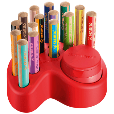 4006381601160 - Aquarellfarbstift Tischset Woody 3 in 1 sortiert 4006381601160 STABILO 15 Stück