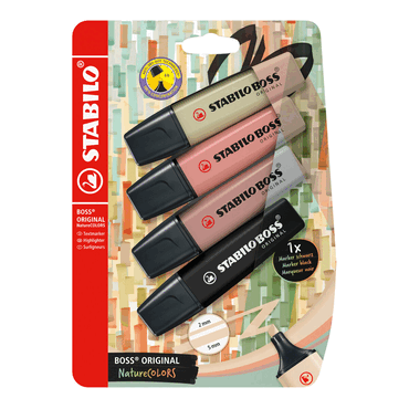4006381603119 - 10 x Textmarker BOSS ORIGINAL NatureCOL Blister 4 Stück 4 Far 4006381603119 - 10 x Textmarker BOSS ORIGINAL NatureCOL Blister 4 Stück 4 Far