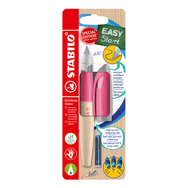 4006381606226 - 5 x Füller EASYbirdy Timber A Blister rosa R