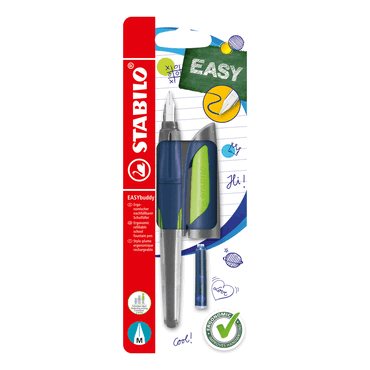 4006381607001 - 5 x Füller EASYbuddy Twilight Sky M Blister stahlblau limette 4006381607001 - 5 x Füller EASYbuddy Twilight Sky M Blister stahlblau limette