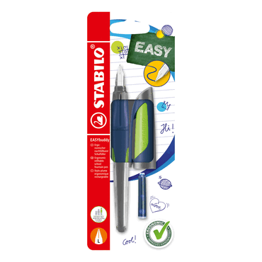 4006381607049 - 3 x Füller EASYbuddy Twilight Sky L Blister stahlblau limette 4006381607049 - 3 x Füller EASYbuddy Twilight Sky L Blister stahlblau limette