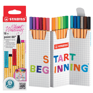 4006381616737 - STABILO point 88 Fineliner Nadelspitze Farbig sortiert 8818 5 18 Stück