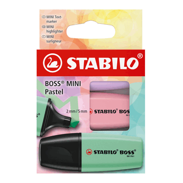 4006381616904 - 10 x Textmarker BOSS MINI Pastel Pack 3 Stück 3 Farben 4006381616904 - 10 x Textmarker BOSS MINI Pastel Pack 3 Stück 3 Farben